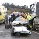 Una mujer herida grave en un accidente múltiple en Malpica