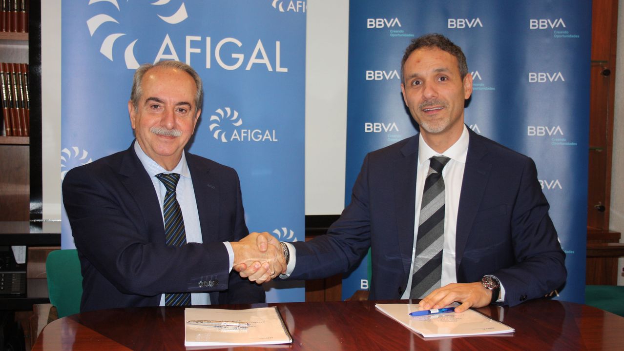 Afigal y el BBVA firman un convenio de colaboración financiera