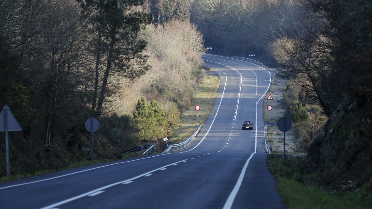 Así es el tramo de la N 525 en Ourense que un informe sitúa como el más