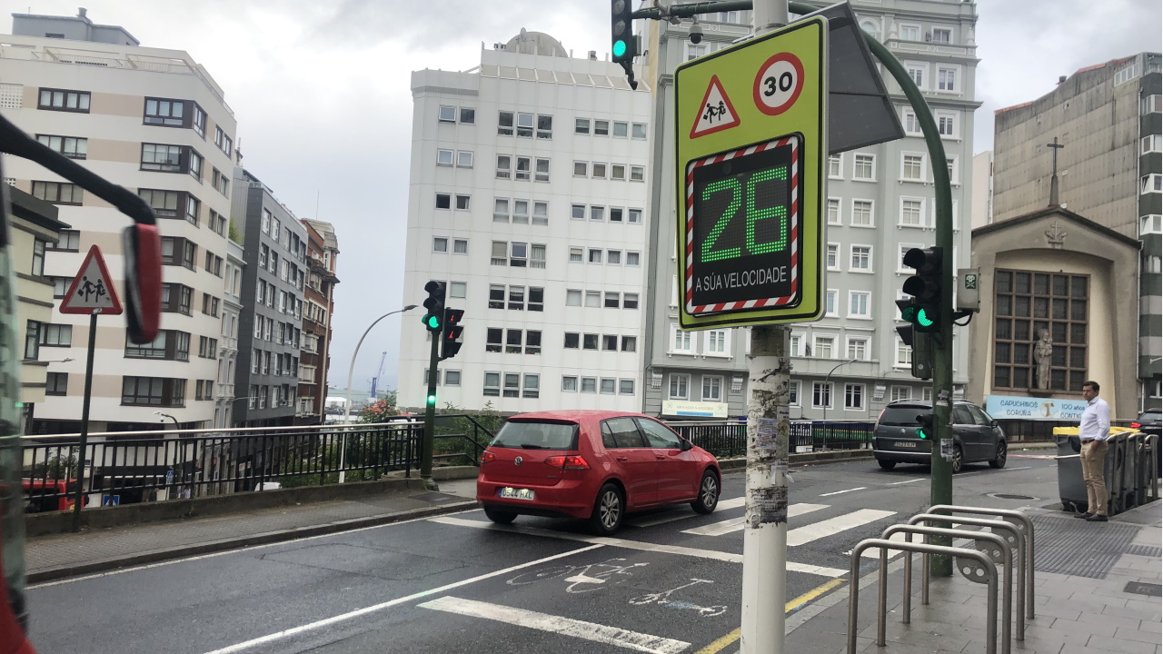 Se respetan en A Coruña los límites de velocidad Esto dicen los