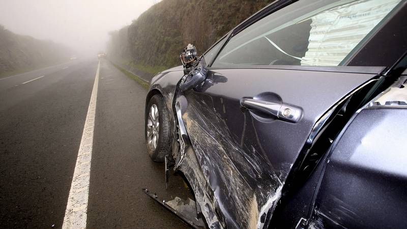 Un Herido En Un Espectacular Accidente Entre Dos Vehículos En Cerceda