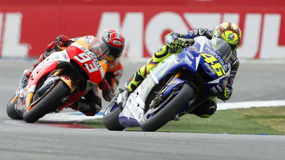 Valentino Rossi y Dani Pedrosa protagonizan las carreras del