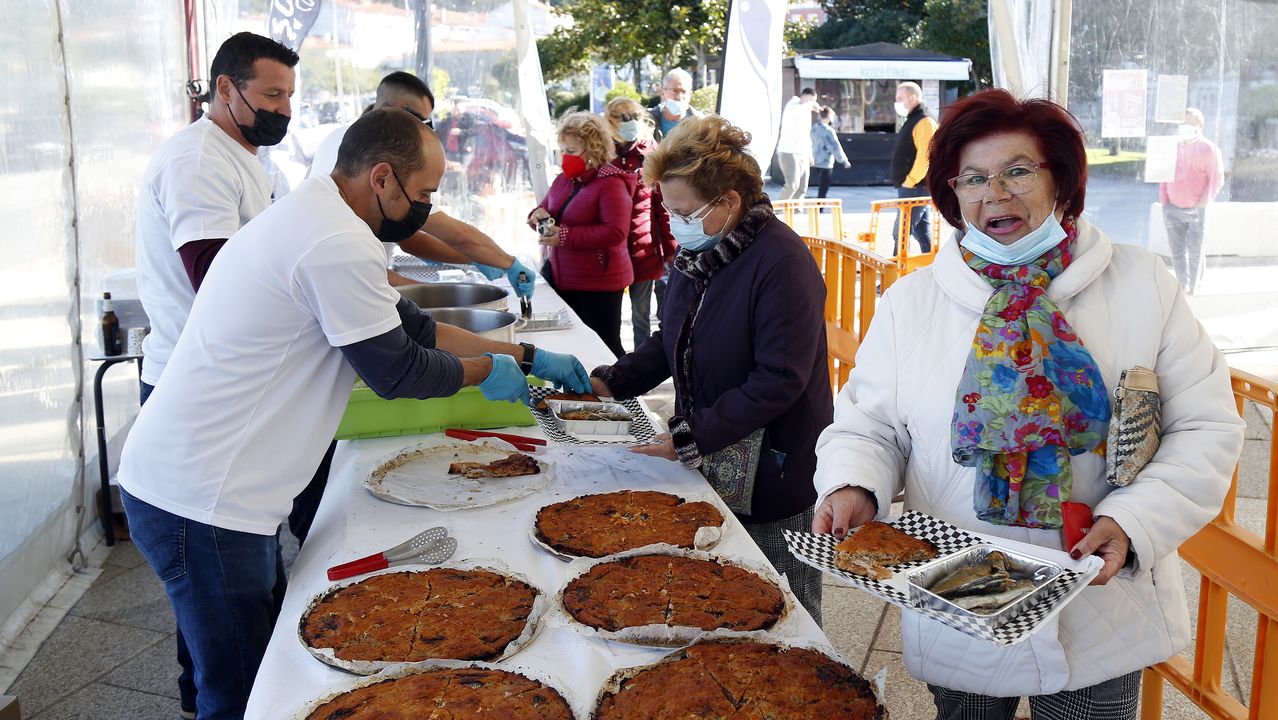 Half a thousand servings for the benefit of La Palma of fish from Portosín