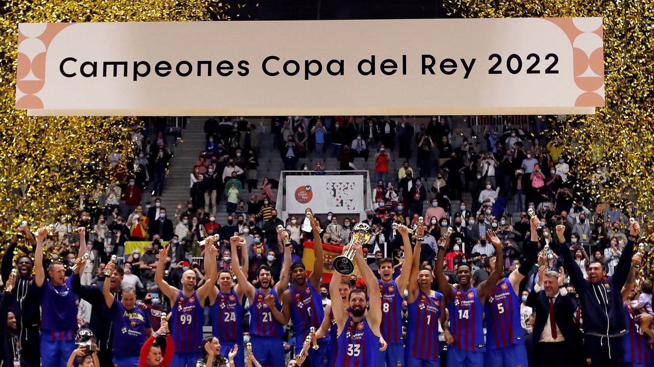 5964 El Barcelona retiene la Copa del Rey de baloncesto en una oda a