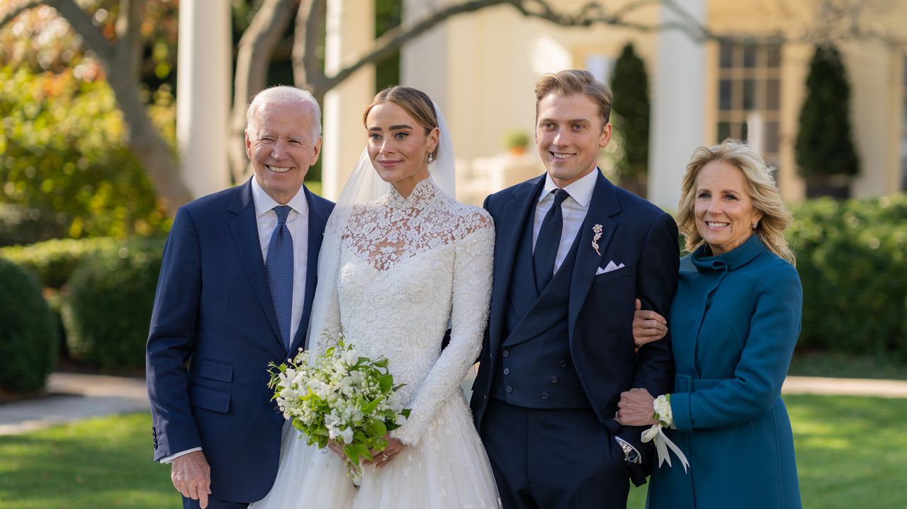 Joe Biden’s granddaughter gets married in a Ralph Lauren dress at the White House